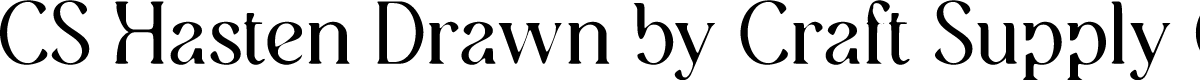 CSHastenDrawn-Regular Demo