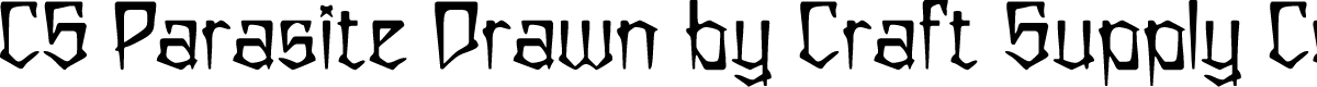 CSParasiteDrawn-Regular Demo