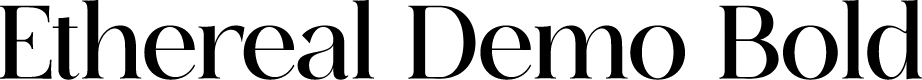 Ethereal Demo Bold
