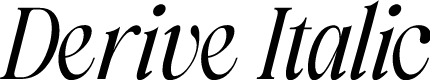 Derive Italic