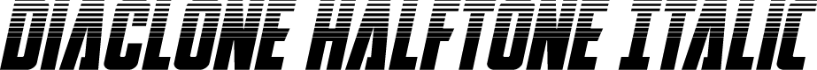 DiaClone Halftone Italic