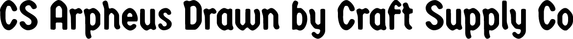 CSArpheusDrawn-Regular Demo