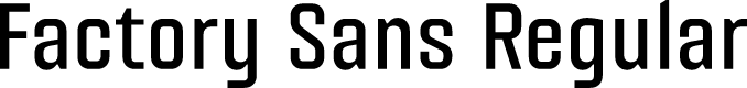 Factory Sans Regular