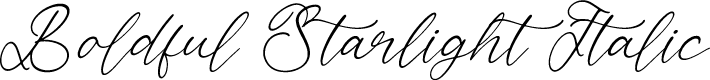Boldful Starlight Italic