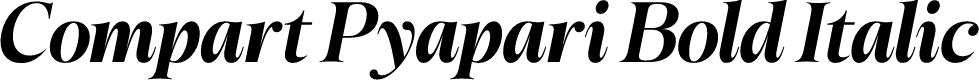 Compart Pyapari Bold Italic
