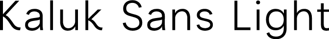 Kaluk Sans Demo Light