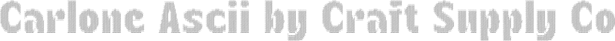 Carlone Ascii Font - Free Download