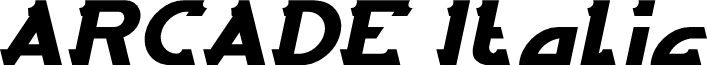 ARCADE Italic