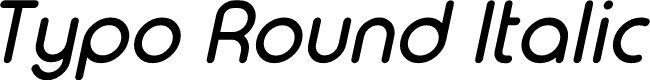Typo Round Italic Demo