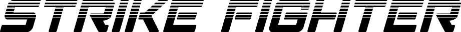 Strike Fighter HalftoneItalic