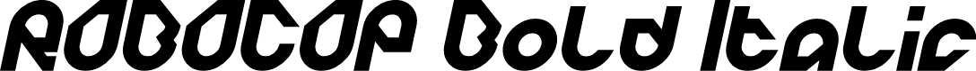 ROBOCOP Bold Italic