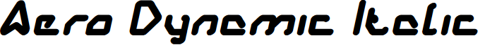 Aero Dynamic Italic