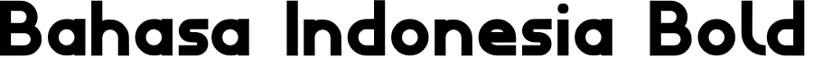 Bahasa Indonesia Bold