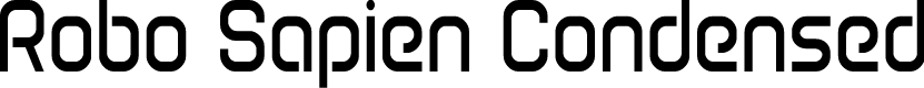 Robo Sapien Condensed