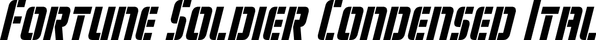 Fortune Soldier Condensed Ital