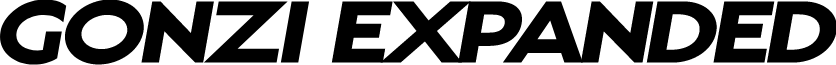 Gonzi Expanded PERSONAL USE Black Italic