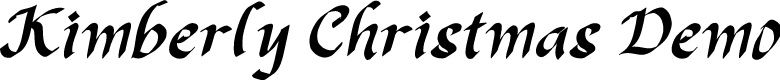 Kimberly Christmas Demo