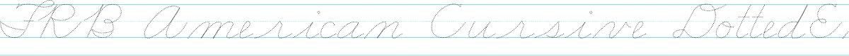 FRB American Cursive DottedExtralight