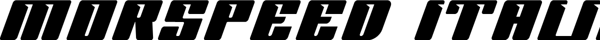 MORSPEED Italic