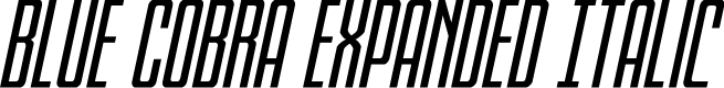 Blue Cobra Expanded Italic