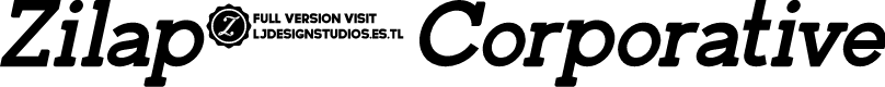 Zilap Corporative Bold italic
