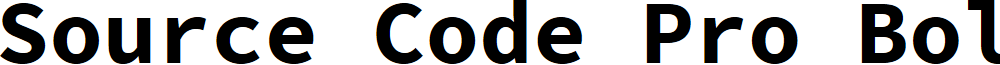 Source Code Pro Bold