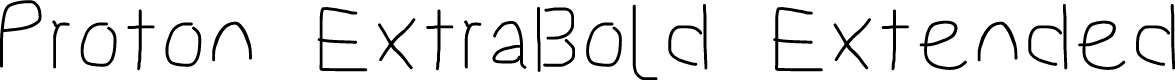 Proton ExtraBold Extended