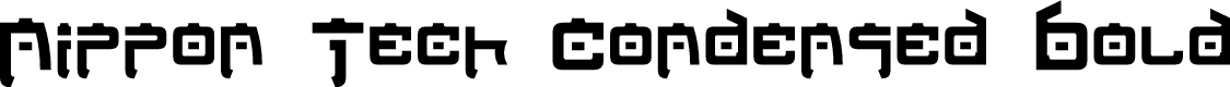 Nippon Tech Condensed Bold