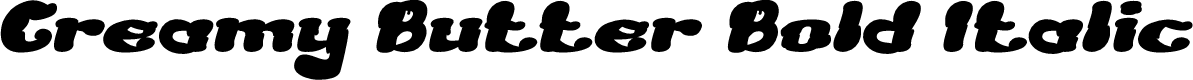 Creamy Butter Bold Italic
