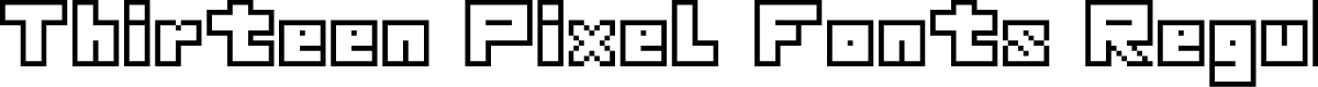 Thirteen Pixel Fonts Regular