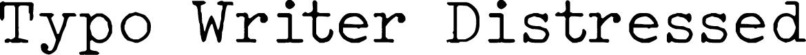 Typo Writer Distressed Demo