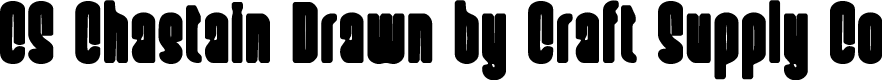 CSChastainDrawn-Regular Demo