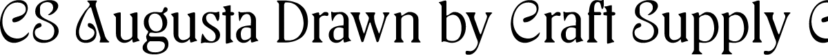 CSAugustaDrawn-Regular Demo