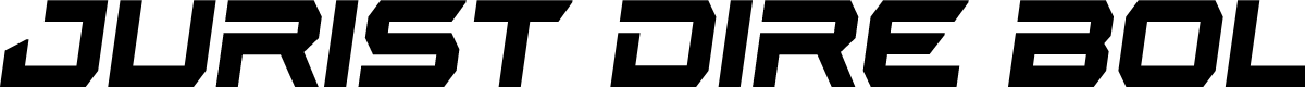 Jurist Dire Bold Semi-Italic
