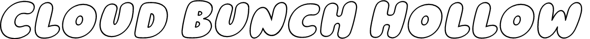 Cloud Bunch Hollow Italic