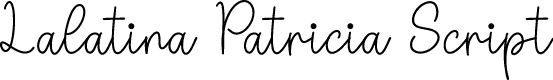 Lalatina Patricia Script