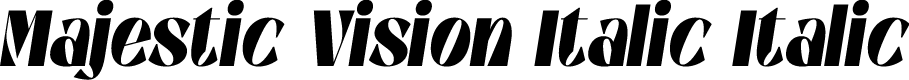 Majestic Vision Italic Italic