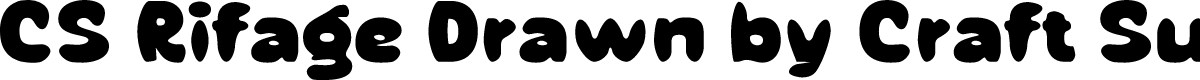 CSRifageDrawn-Regular Demo