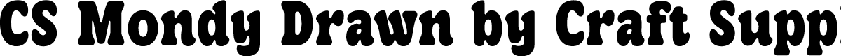 CSMondyDrawn-Regular Demo