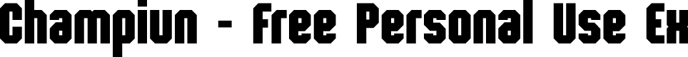 Champiun - Free Personal Use Ex