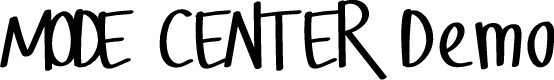 Mode Center Demo