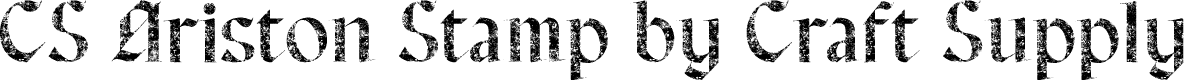 CSAristonStamp-Regular Demo