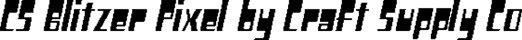 CS Blitzer Pixel Regular Demo