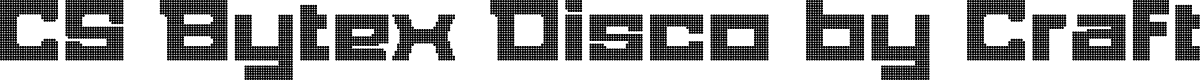 CSBytexDisco-Regular Demo