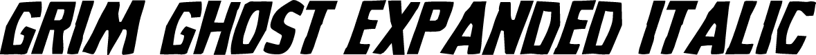 Grim Ghost Expanded Italic