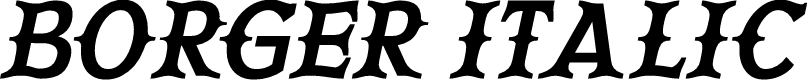BORGER Italic