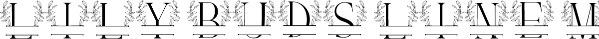 Lily Buds Line Monogram