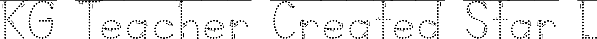 KG Teacher Created Star Lined