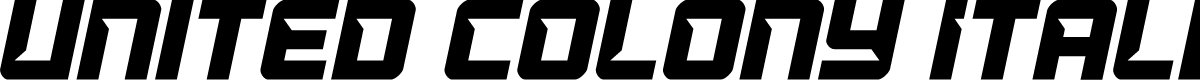 United Colony Italic