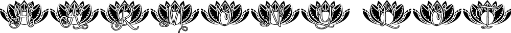 Harmony Lotus Mandala Monogram